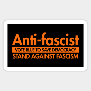 Anti-Fascist - Vote Blue to Save Democracy Sticker